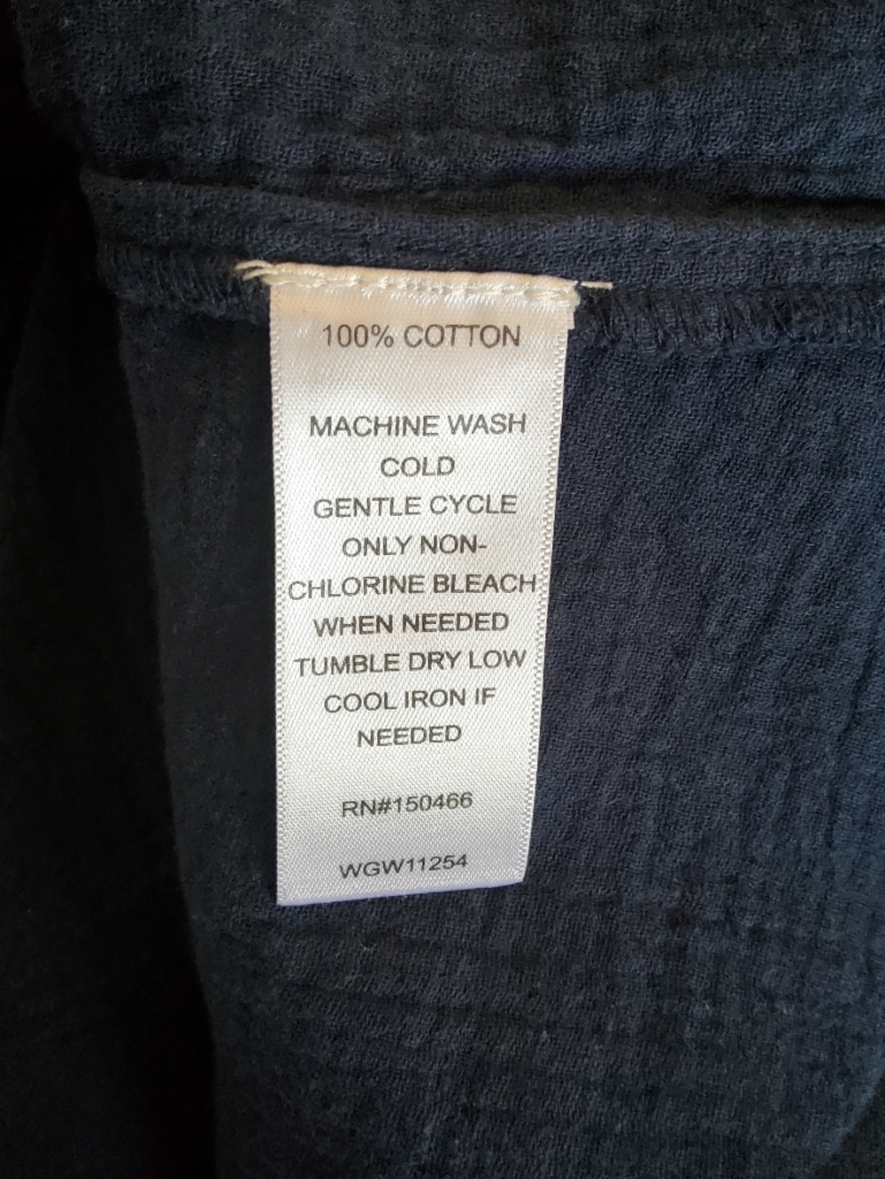 NWT Market & Spruce Navy Blue Cotton Gauze Top XXL - Picture 7 of 8